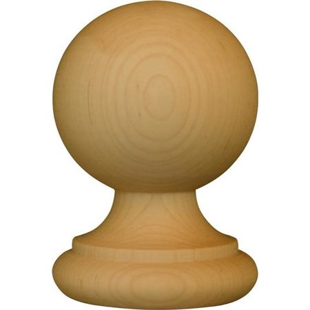 OSBORNE WOOD PRODUCTS 4 1/2 x 3 x 3 Finial Top in Knotty Pine 3007P